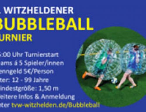 1. Bubble Soccer Turnier in Witzhelden.