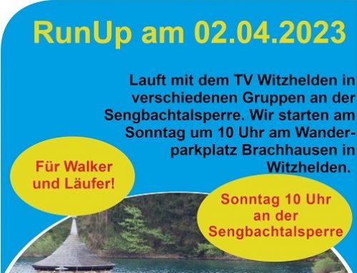 RunUp am Sonntag 02.04.2023 an der Sengbachtalsperre
